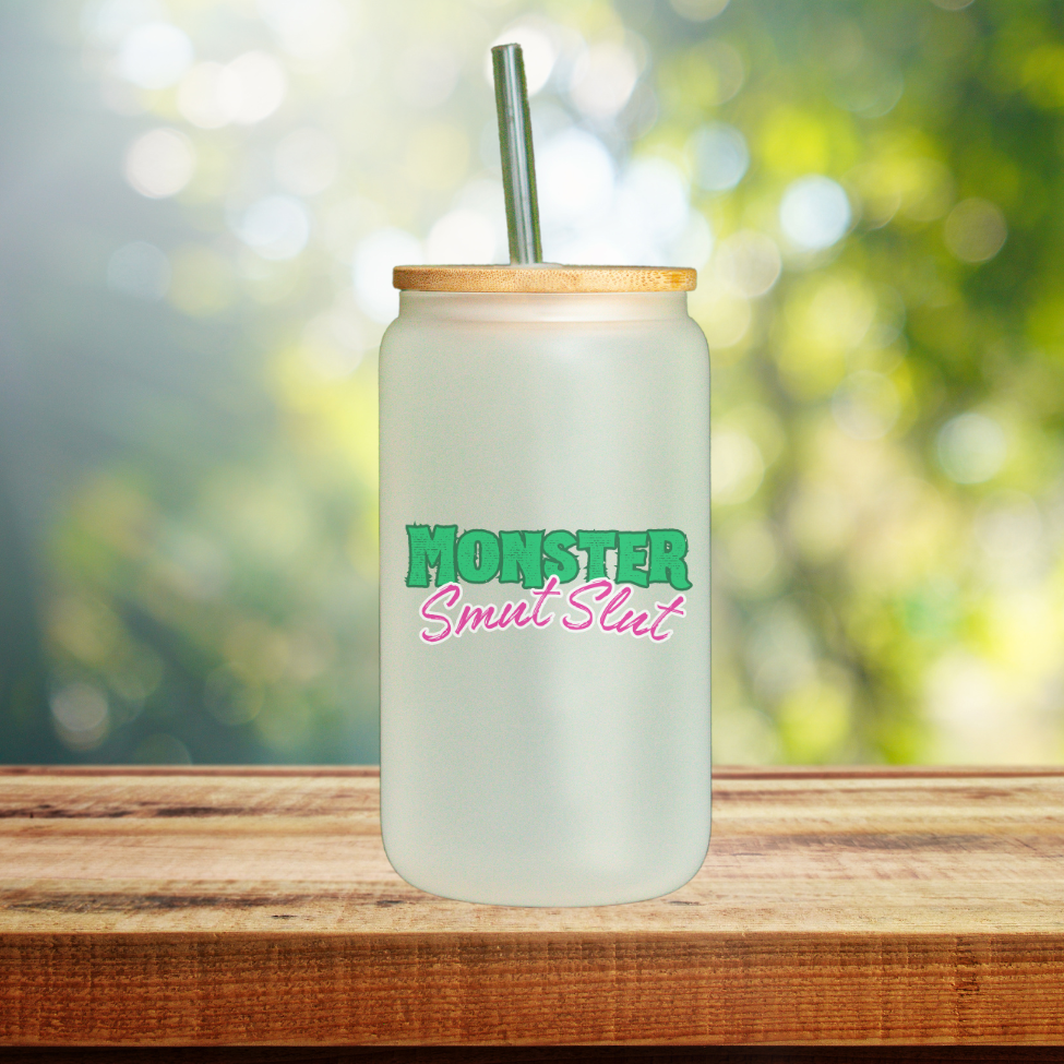 Monster Smut Slut Glass Tumbler